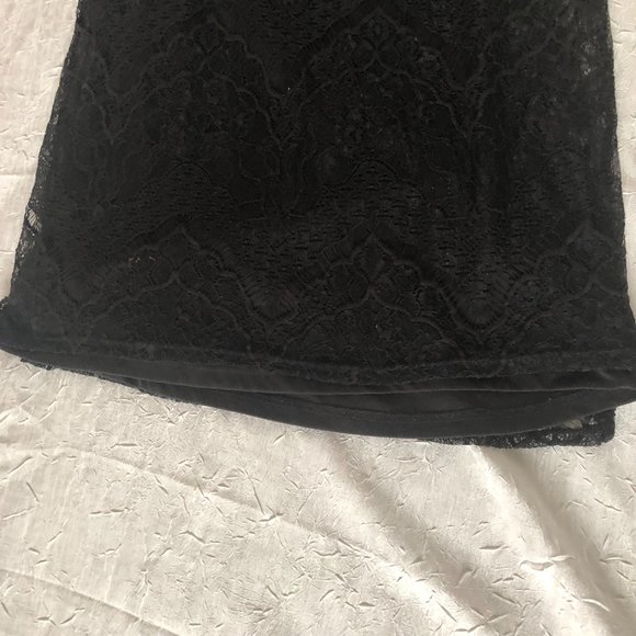 Divided by H&M Black Lace Sheer Bodycon Party Quarter Sleeve Mini Dress (Size M) - Picture 12 of 16